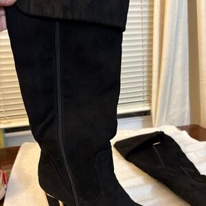 Bamboo Elegant Black Knee-High Women's Boots